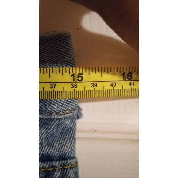 Rue 21 High Rise Straight self patchwork made Grunge Jeans - Picture 6 of 6